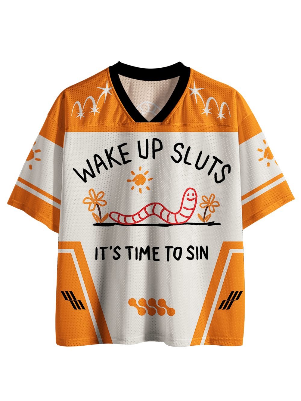 WAKE UP SLUTS IT’S TIME TO SIN Mesh Jersey