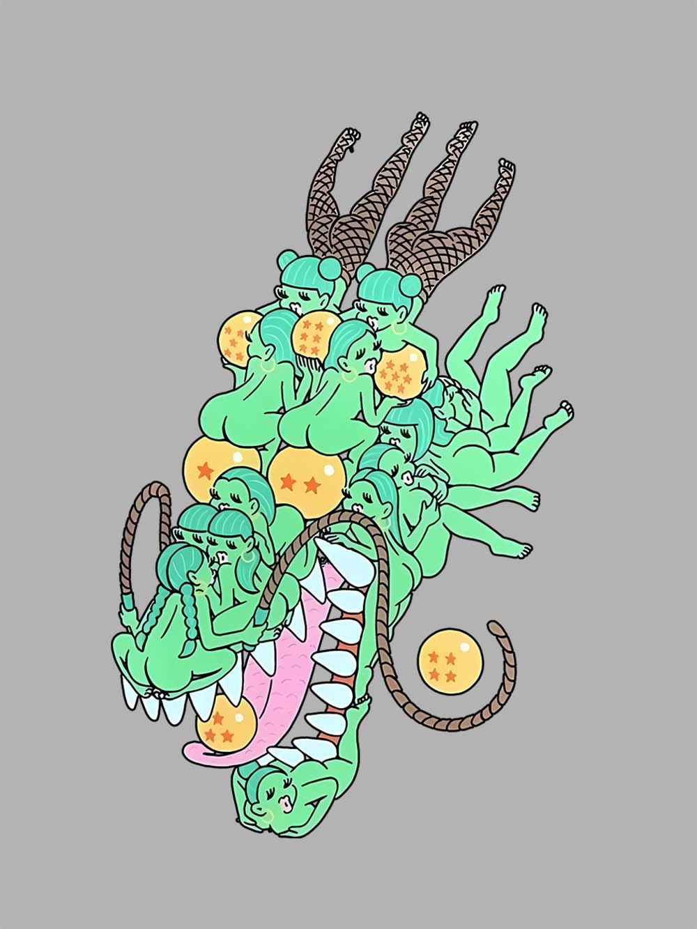 Dragon of Temptation Washed Tshirt