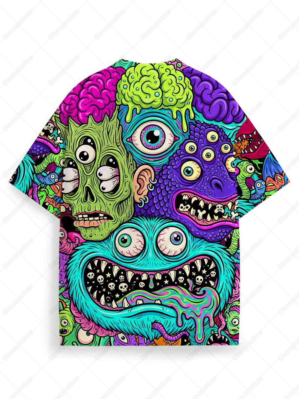 Freakshow Neon Madness Eco Oversized Graphic Tees
