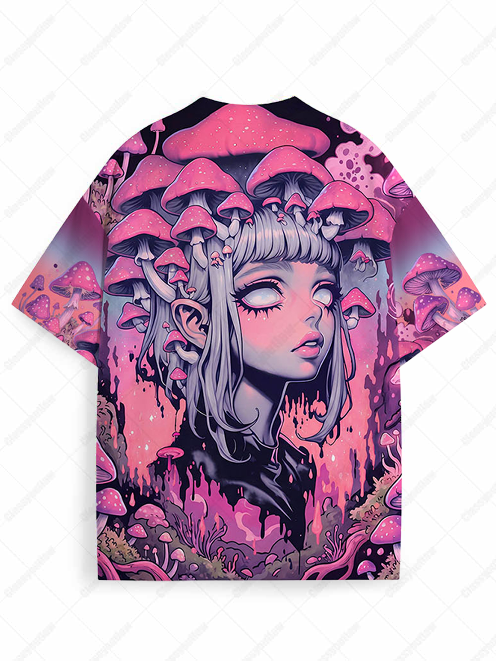 Fungal Reverie Eco Oversized Graphic Tees