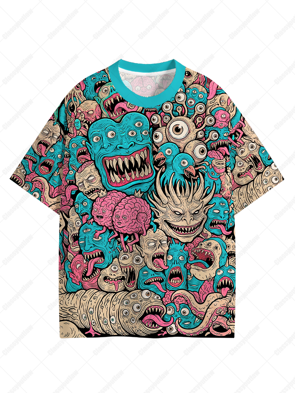 Psycho Carnival Eco Oversized Graphic Tees