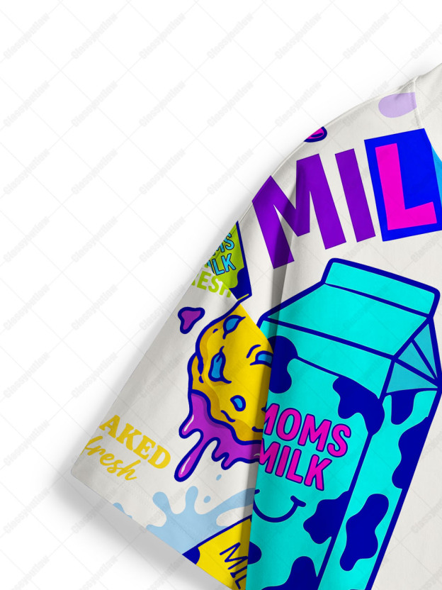 Retro Snack Attack Eco Oversized Graphic Tees