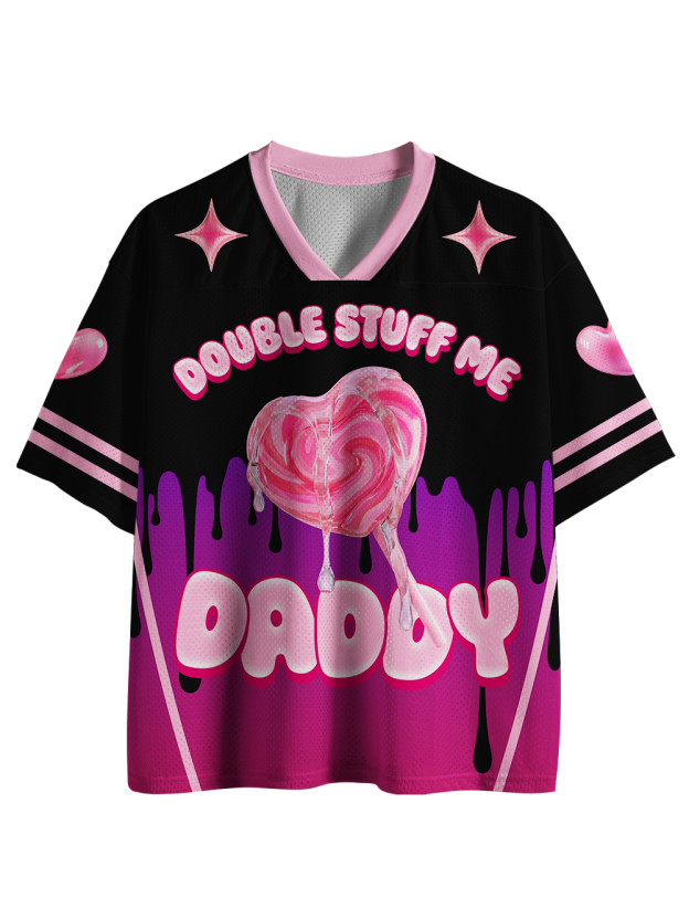 DOUBLE STUFF ME DADDY Mesh Jersey