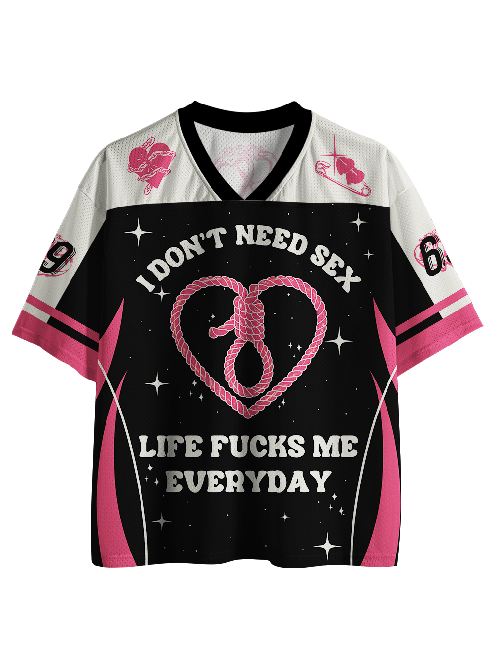 I DON’T NEED SEX Mesh Jersey