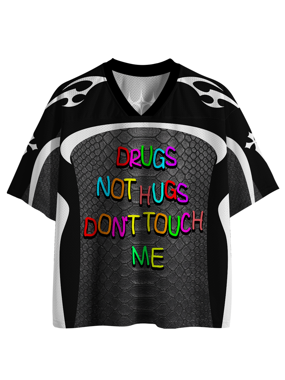 DRUGS NOT HUGS DON’T TOUCH ME Mesh Jersey