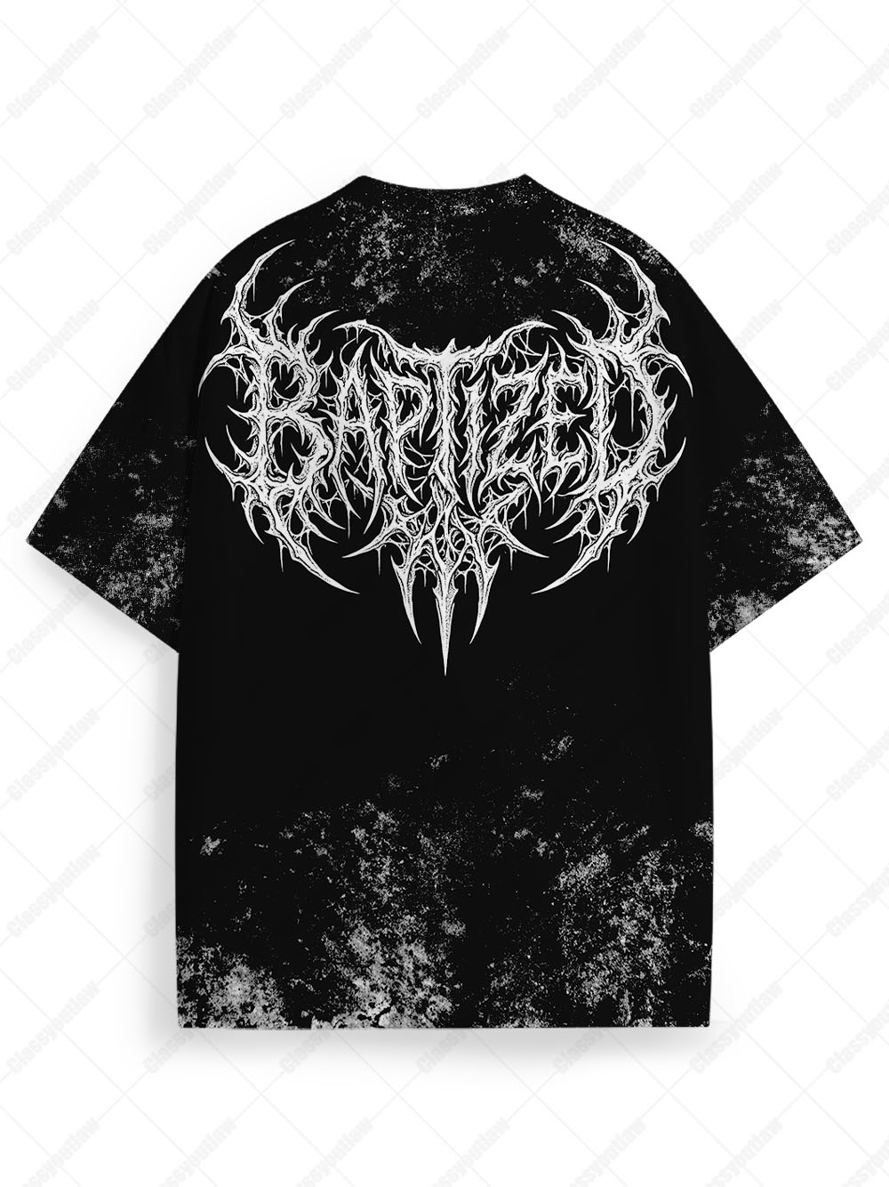 Venom Abyss Monochrome Gothic Snake Eco Oversized Graphic Tees