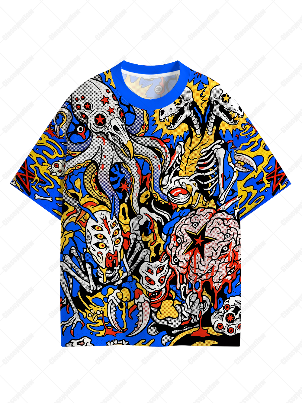 Monsterverse Abstract Eco Oversized Graphic Tees