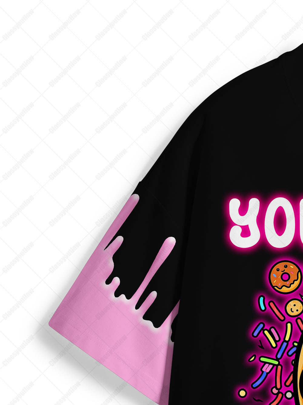 YOU COMPL TOUCH ME Eco Oversized Graphic Tees