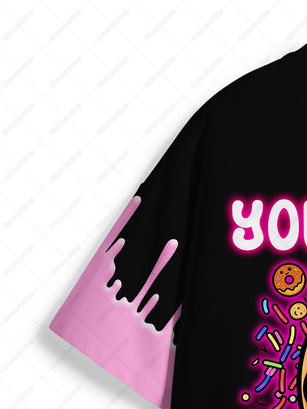 YOU COMPL TOUCH ME Eco Oversized Graphic Tees