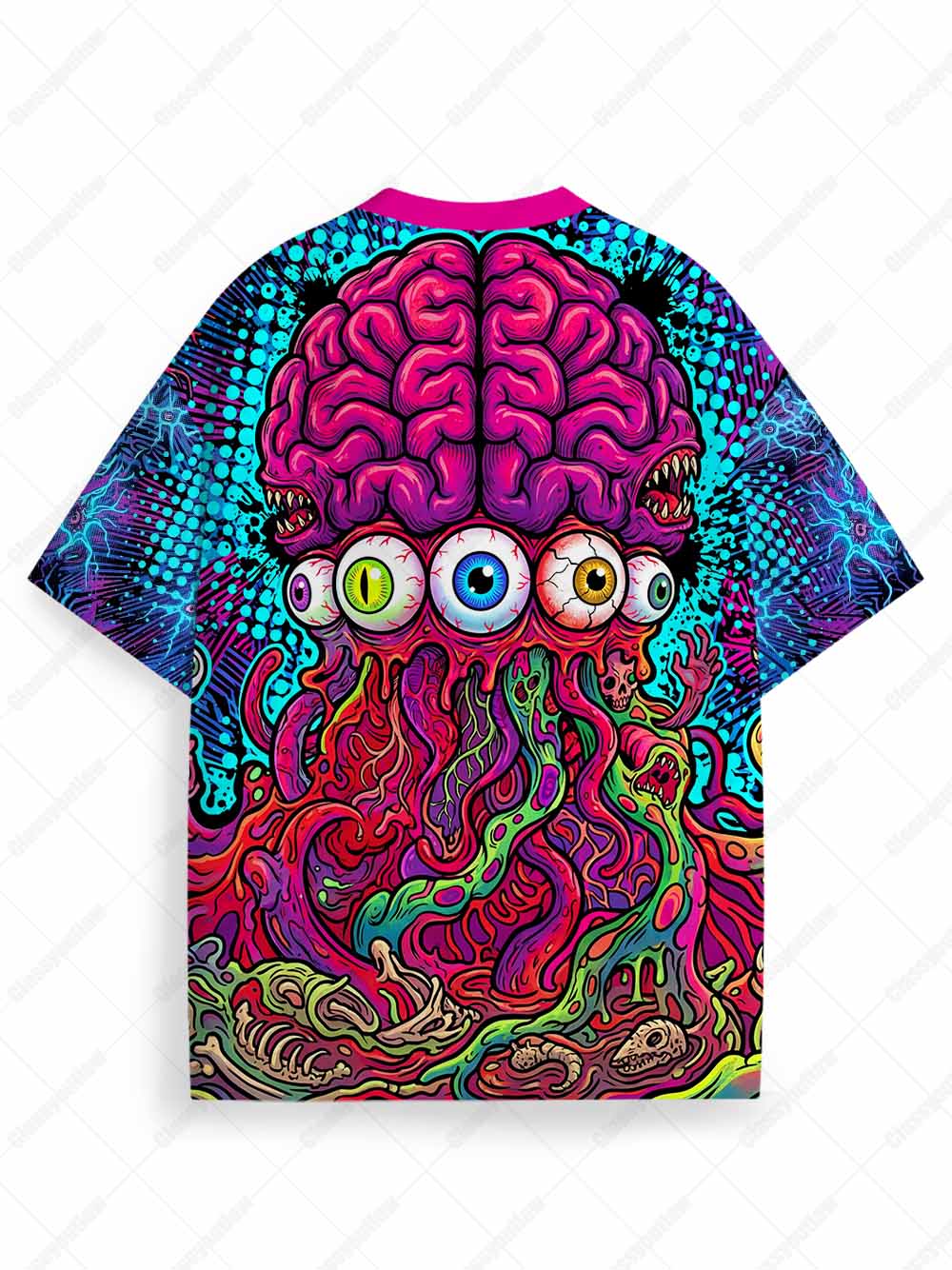 Mind Melt Psychedelic Art Eco Oversized Graphic Tees