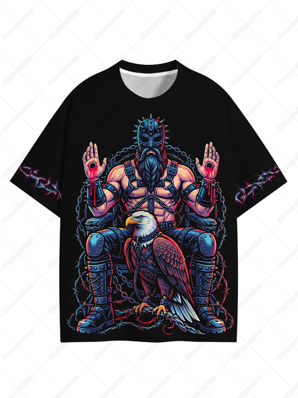 I Bless America Eco Oversized Graphic Tees