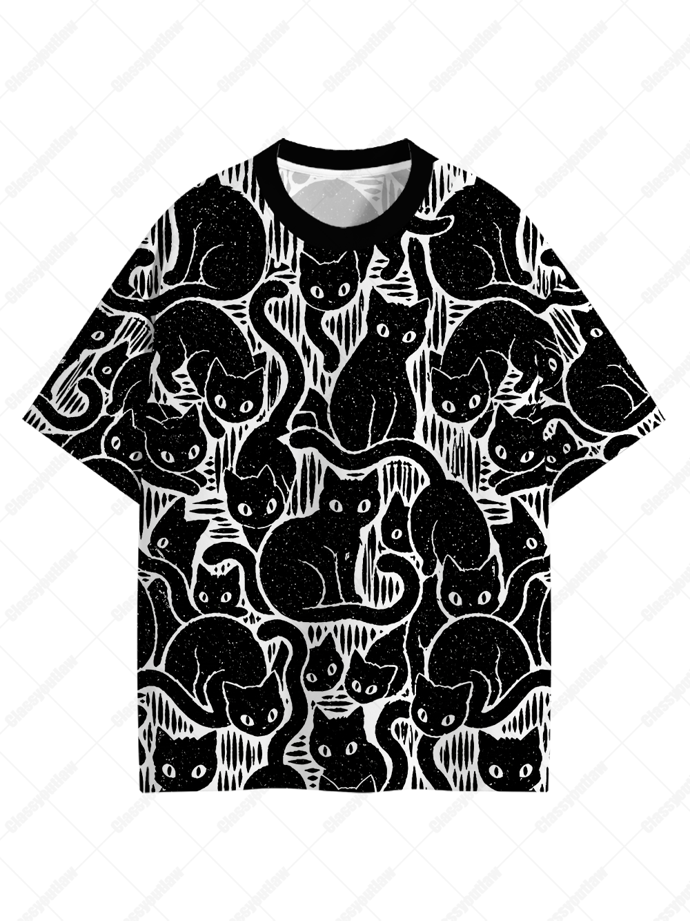 NIGHT STALKER Eco Oversized Graphic Tees