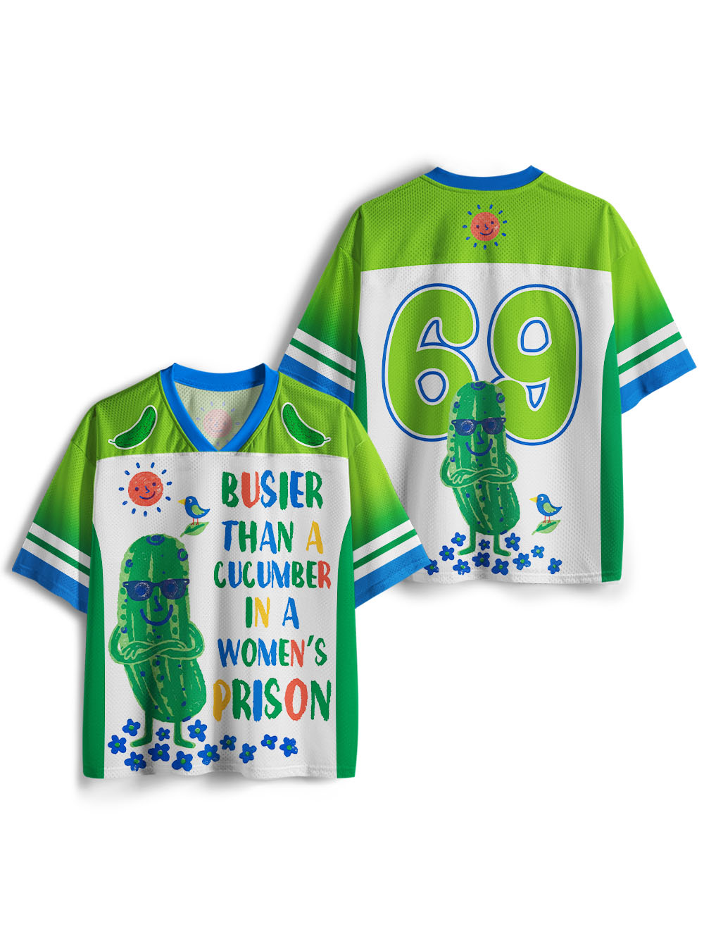 Busier Than A Cucumber In A Women's Prison Mesh Jersey