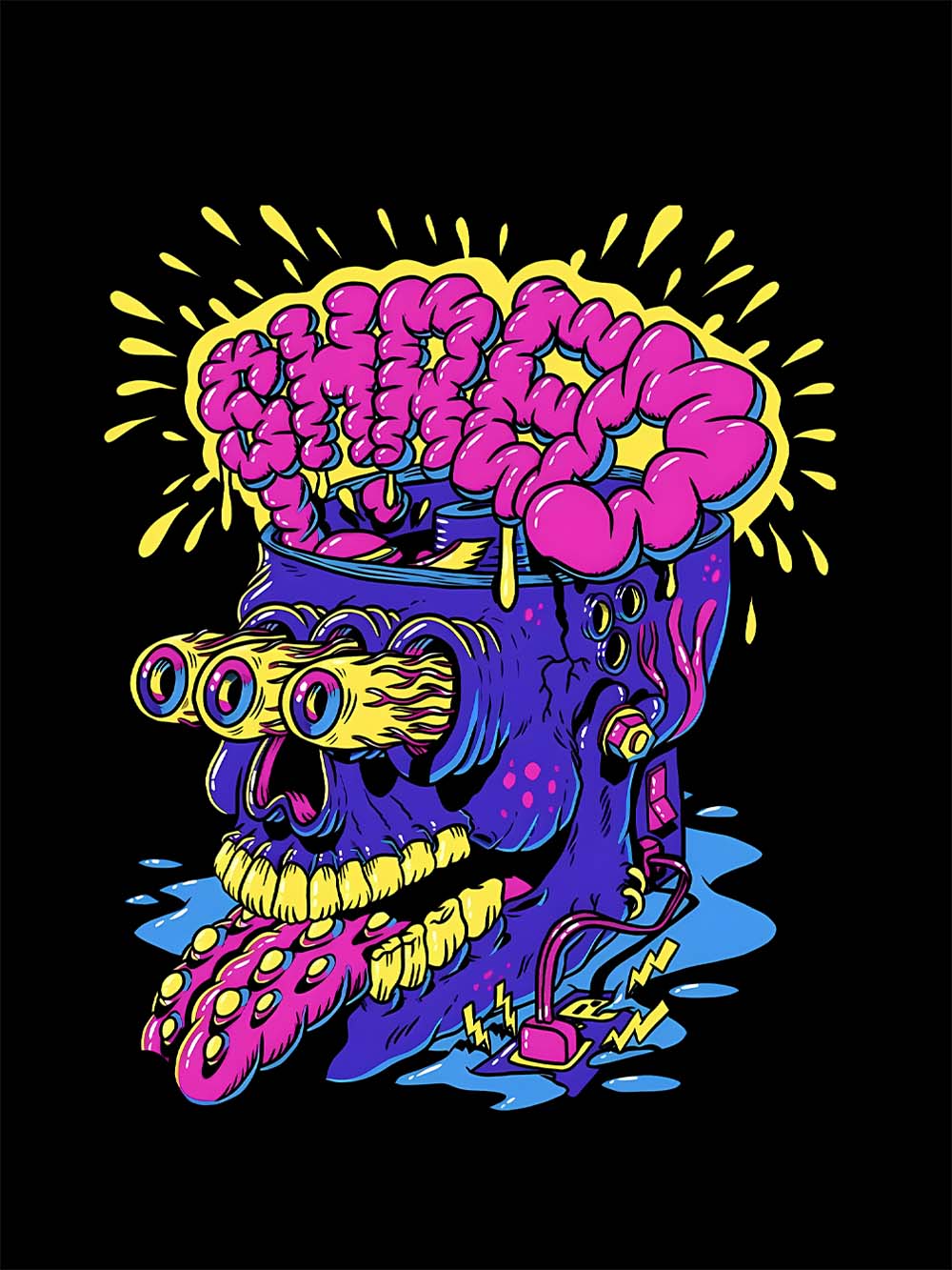 BRAIN EXPLOSION WASHED TSHIRT