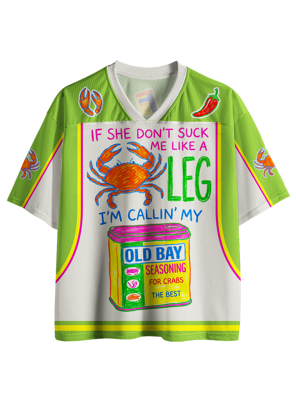 If She Don't Suck Me Like A Leg Mesh Jersey