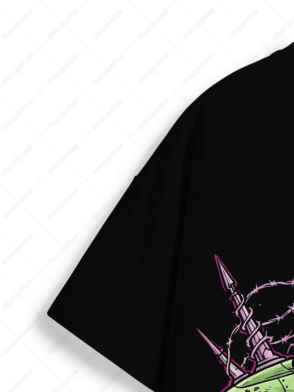 Psychedelic UFO Slime Monster Eco Oversized Graphic Tees