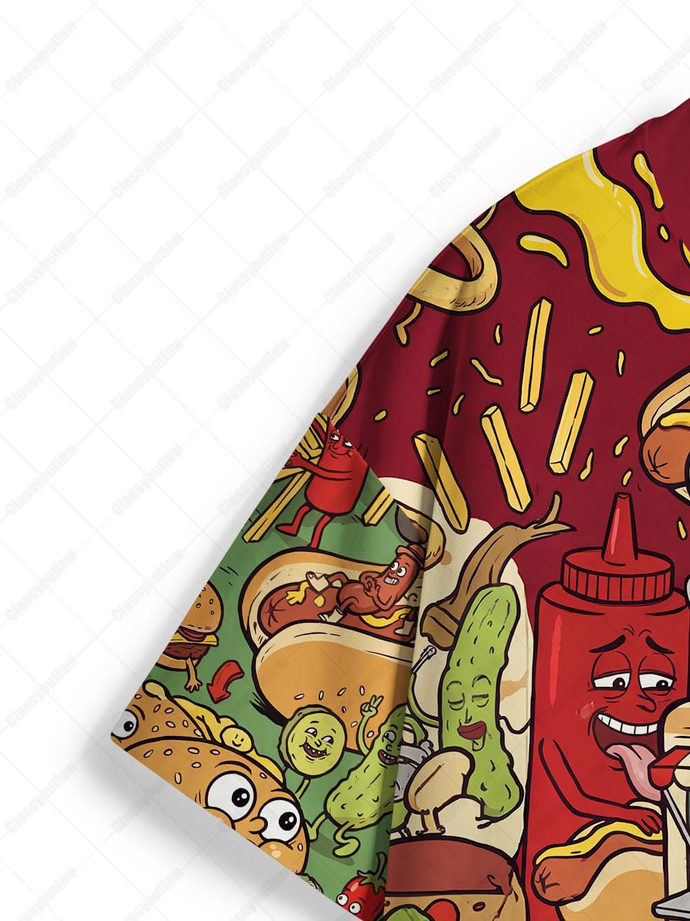 ABSURD FAST FOOD ECO OVERSIZED GRAPHIC TEES