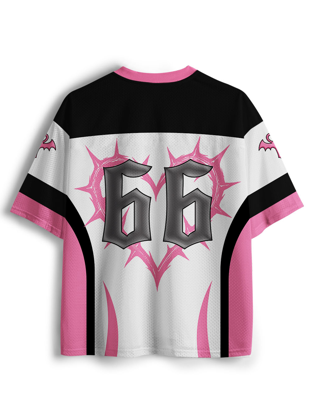 CRACKED LOVE GOTH GIRL MESH JERSEY