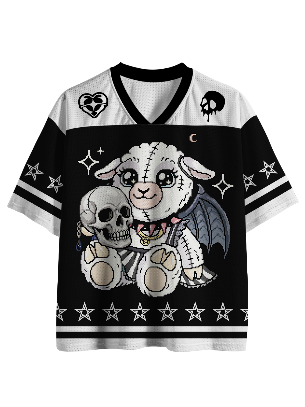 PASTEL GOTH LAMB REVELRY MESH JERSEY