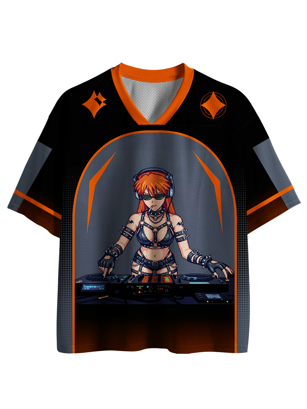 CYBER PIXEL DJ QUEEN MESH JERSEY