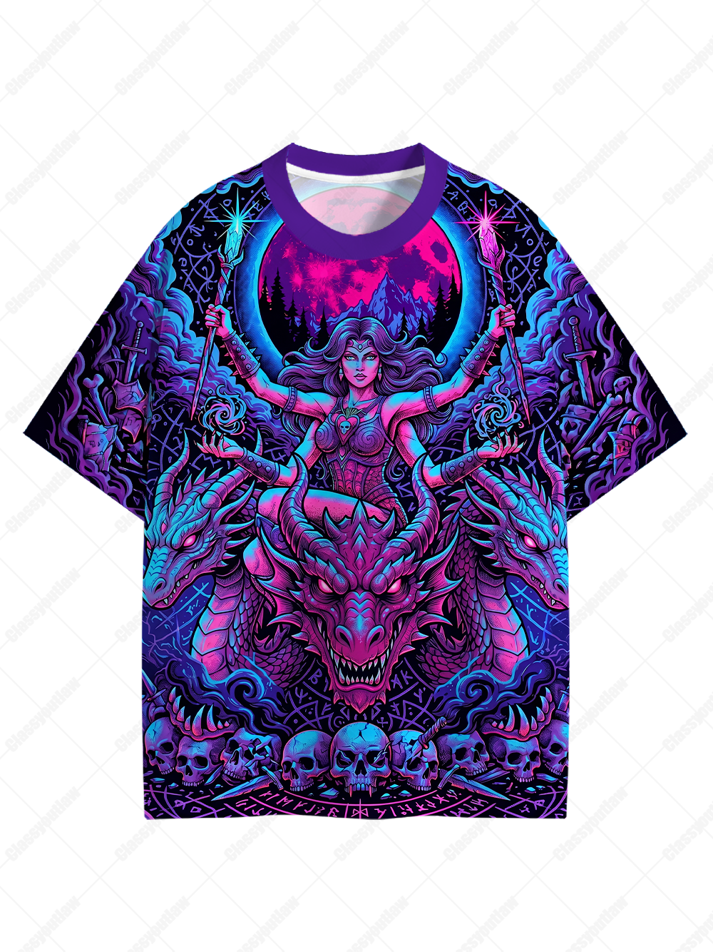 DRAGON WITCH ECO OVERSIZED GRAPHIC TEES
