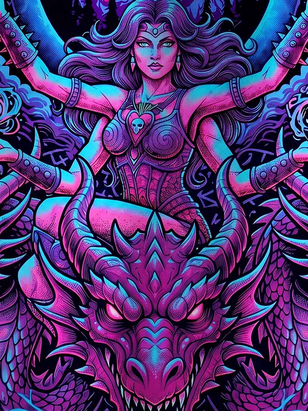 DRAGON WITCH ECO OVERSIZED GRAPHIC TEES