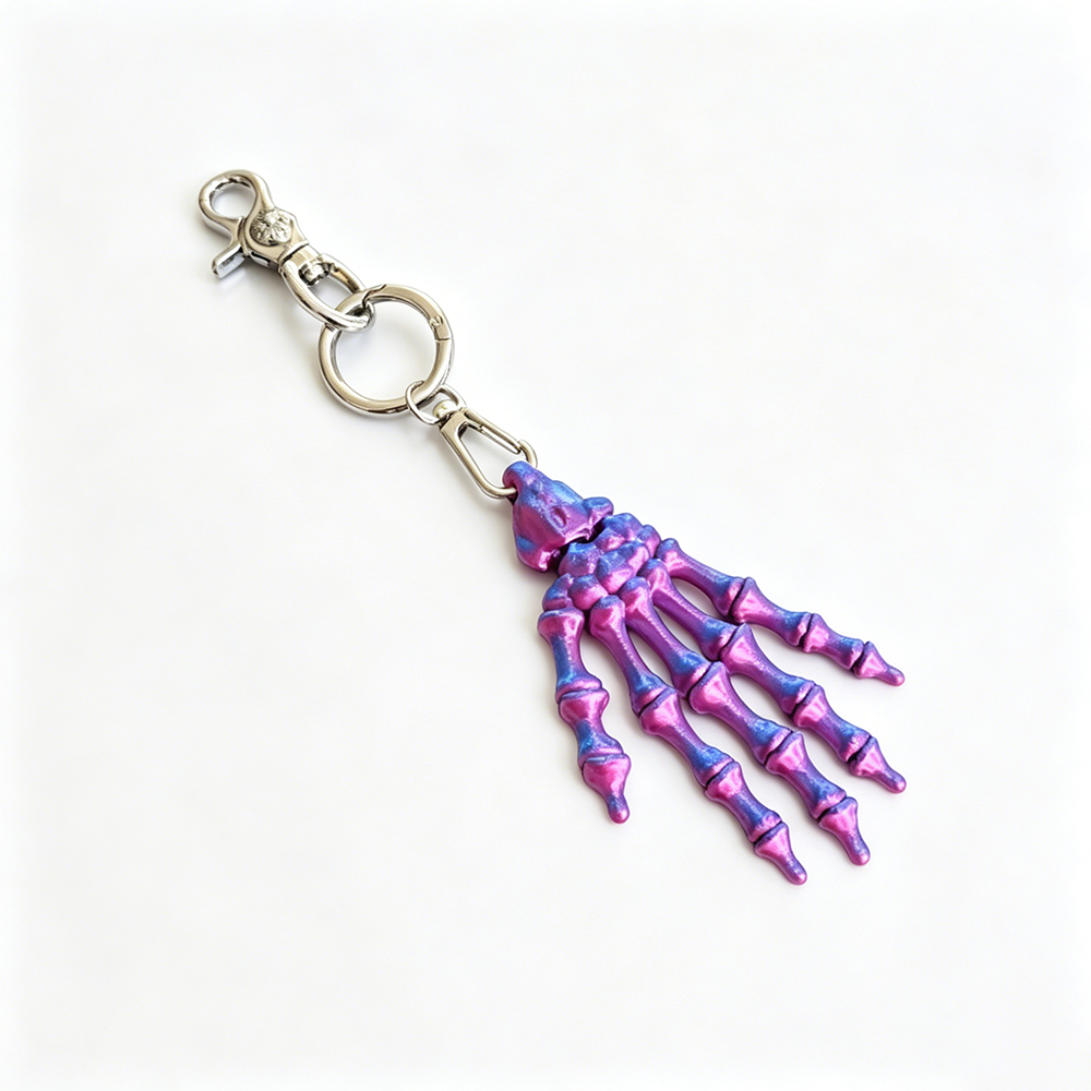 ZINC ALLOY SKELETON CLO KEYCHAIN