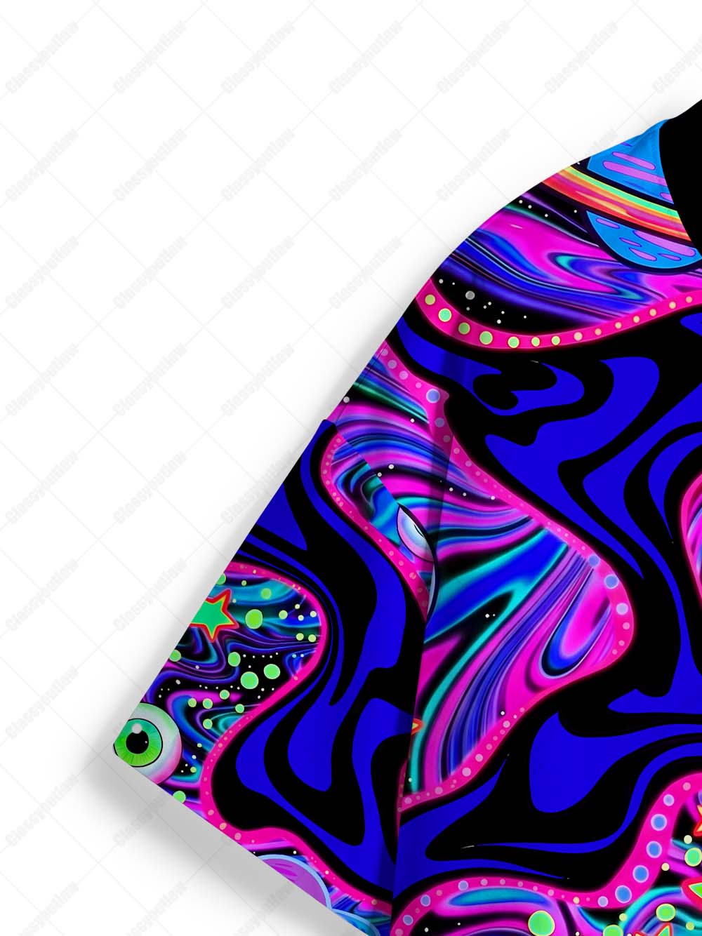 PSYCHEDELIC TRIP EYE ALL ECO OVERSIZED GRAPHIC TEES