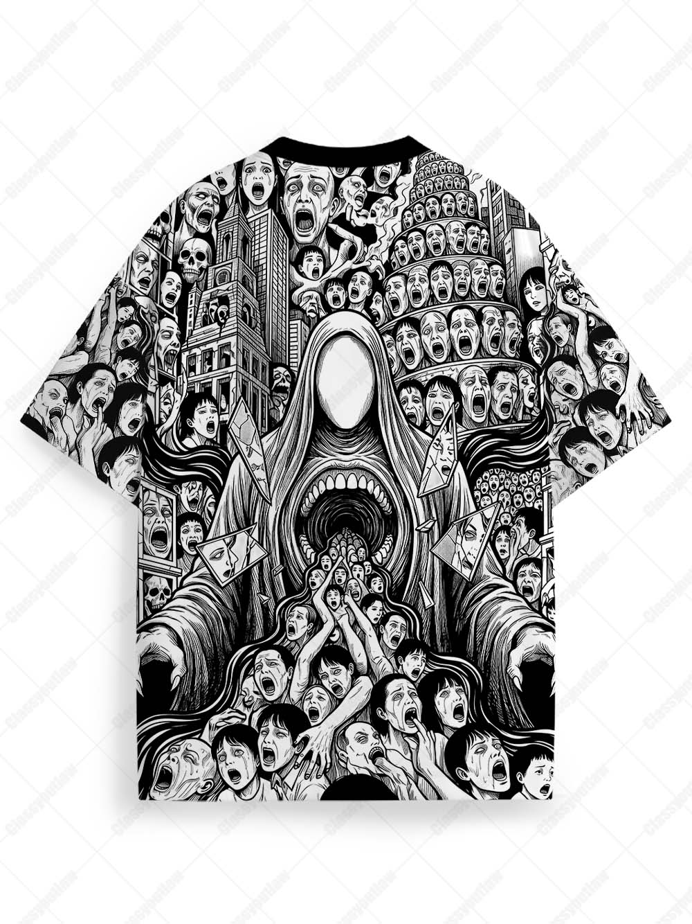 NOISE ASSAULT HORROR ECO OVERSIZED GRAPHIC TEES