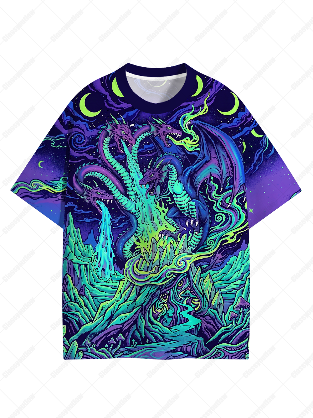HYDRA NIGHTMARE ECO OVERSIZED GRAPHIC TEES