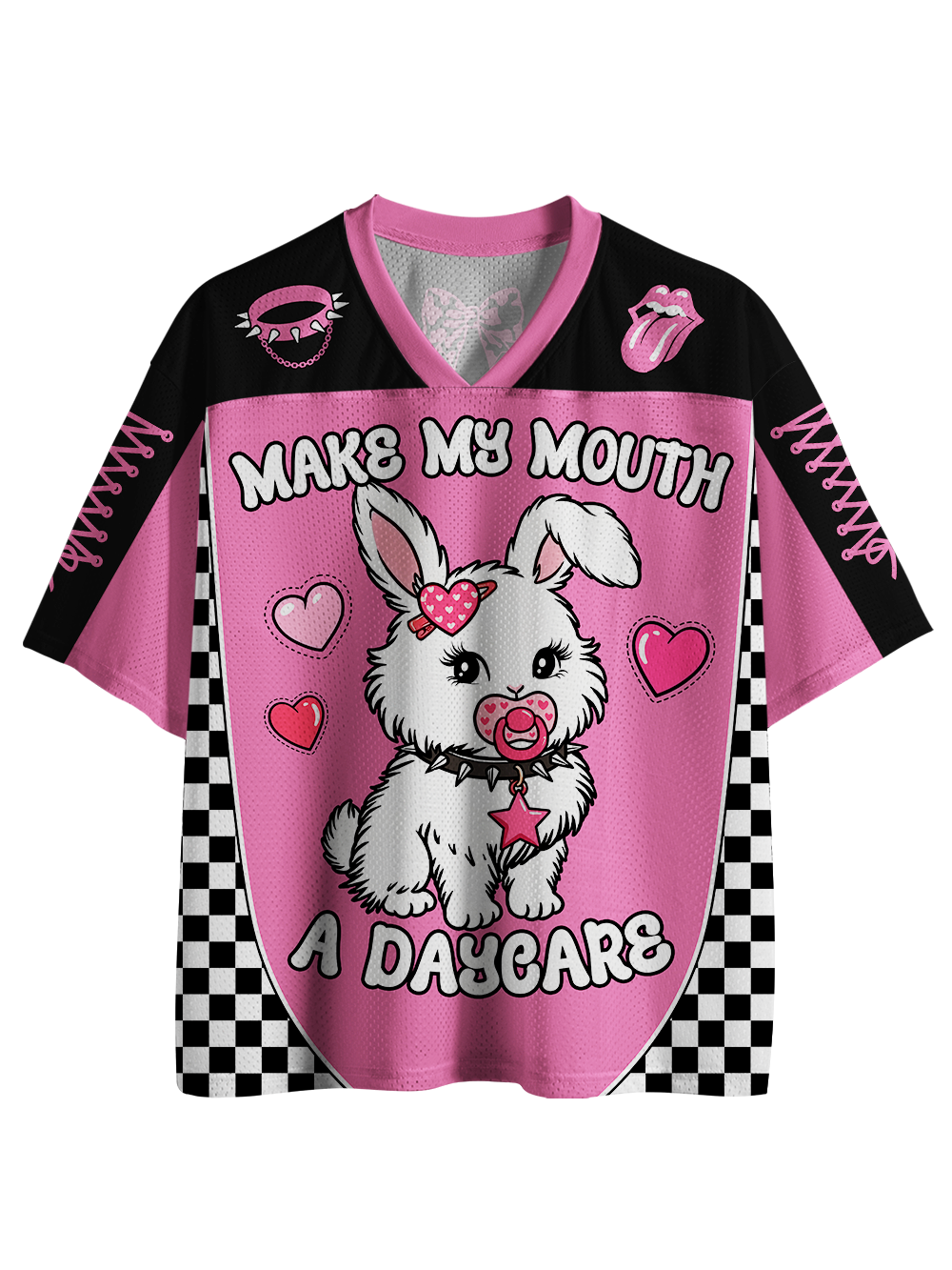 MAKE MY MOUTH A DAYCARE MESH JERSEY
