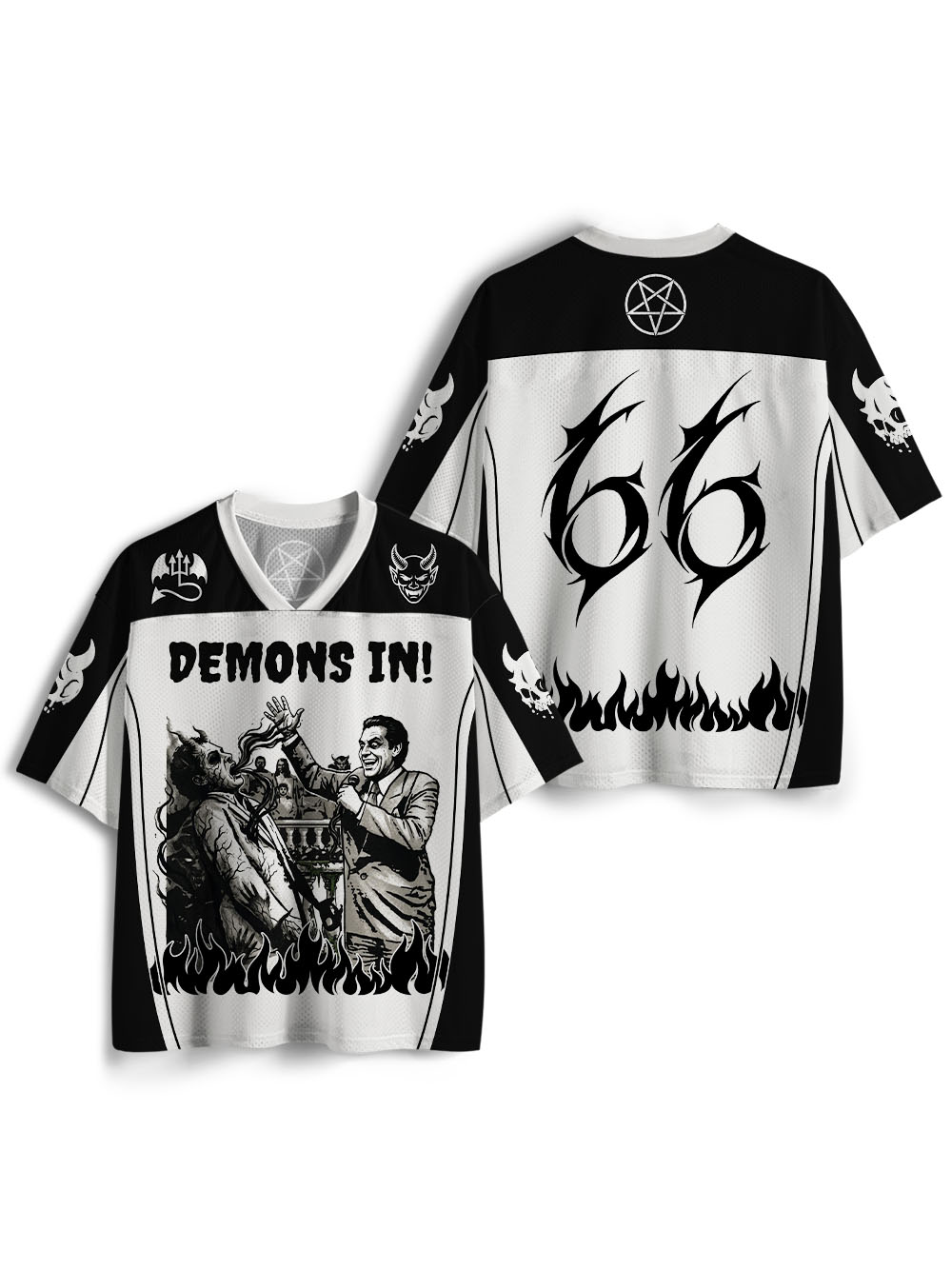 DEMONS IN MESH JERSEY