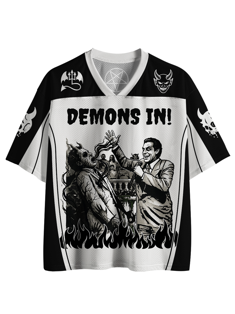 DEMONS IN MESH JERSEY