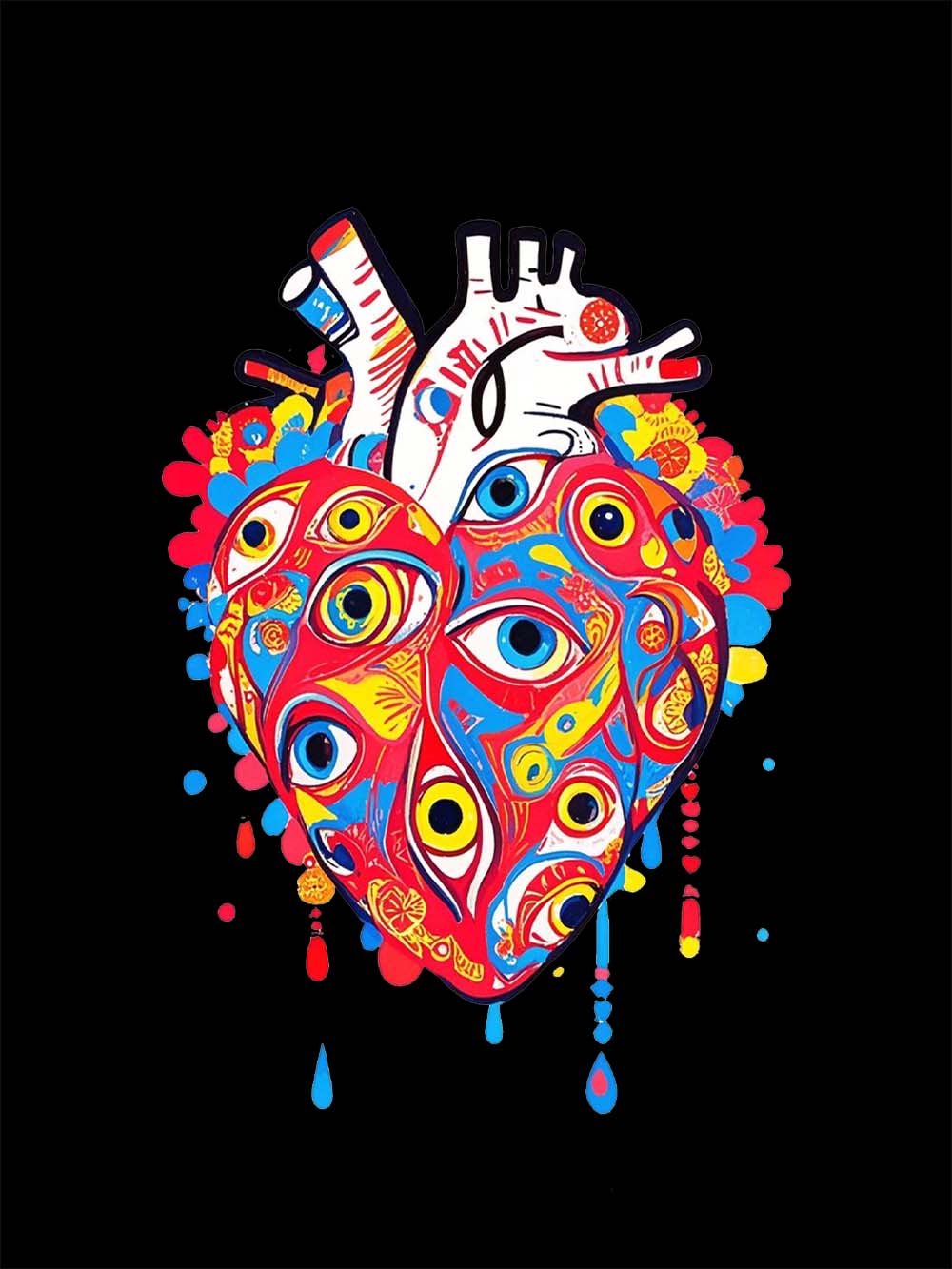 EYE OF THE HEART WASHED TSHIRT