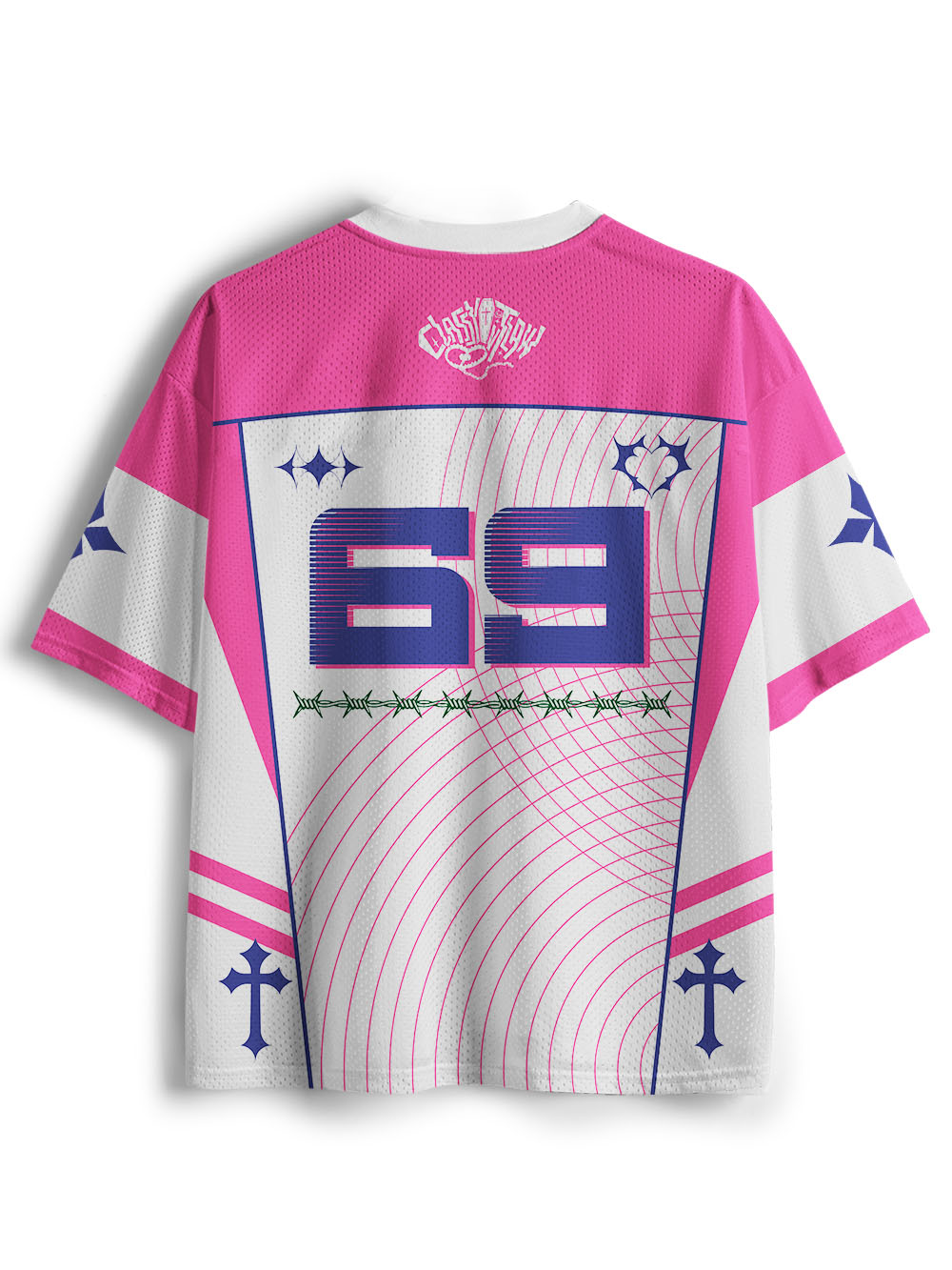 PINK OCCULT PRAYER GIRL MESH JERSEY