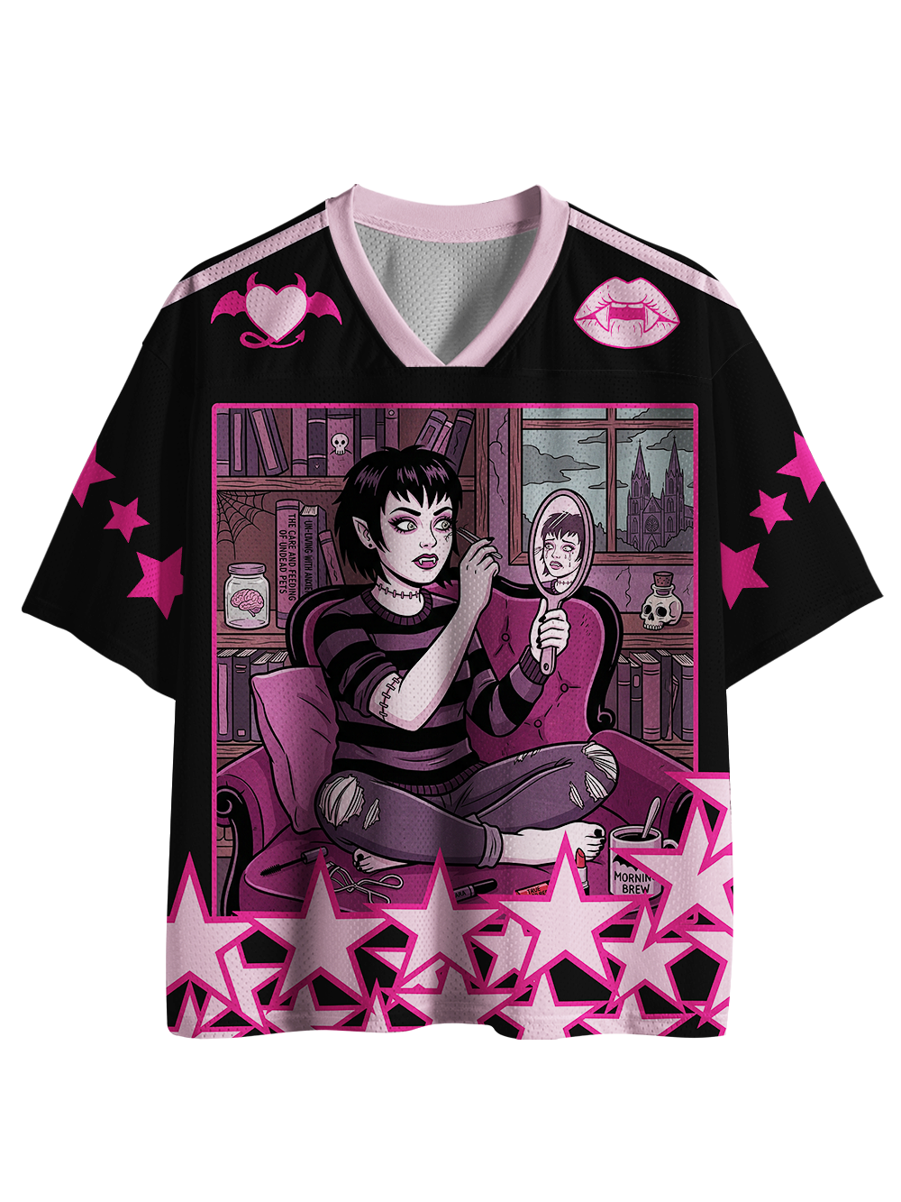 GOTH GIRL MASKED IDENTITY MESH JERSEY