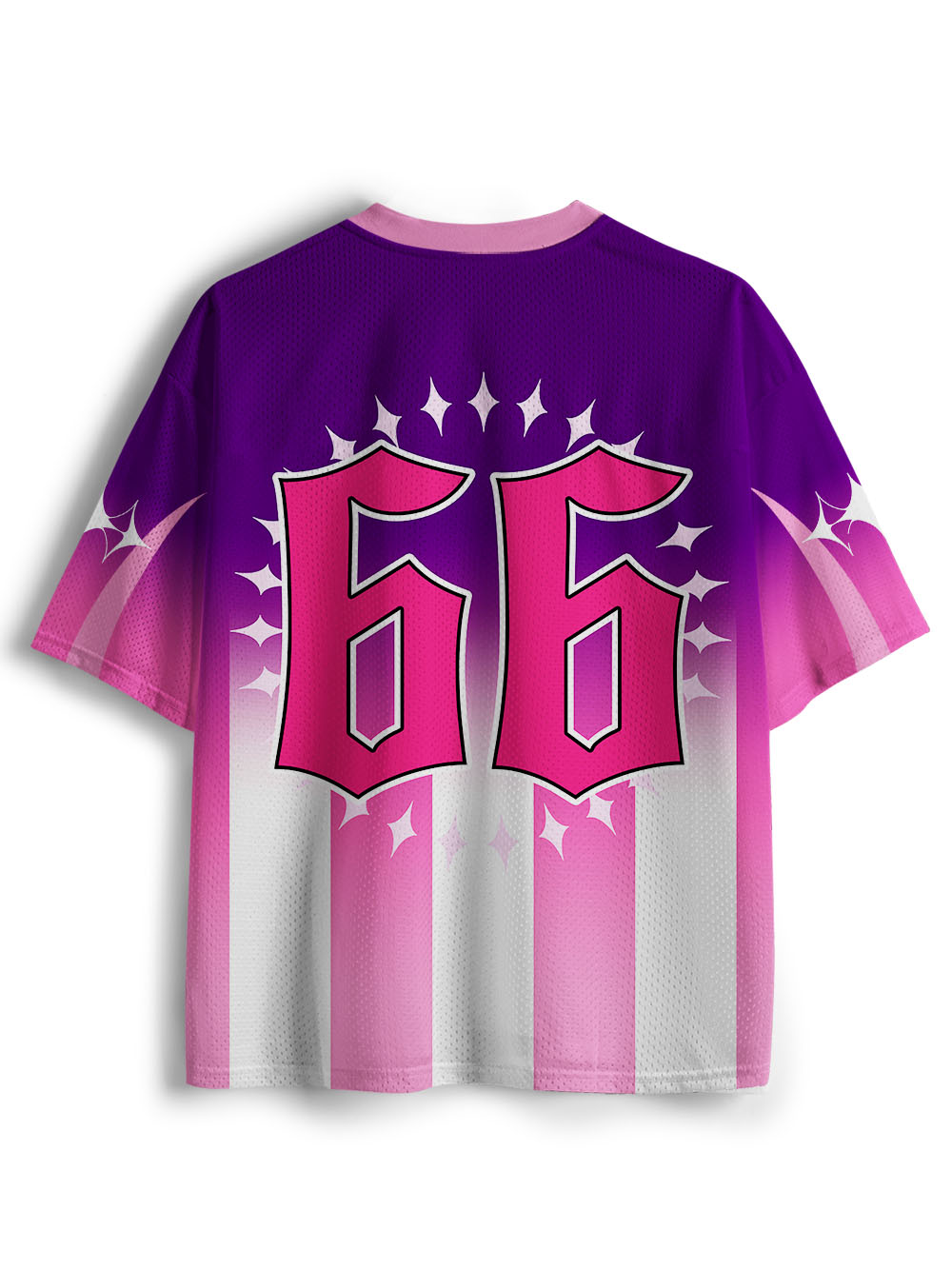 PINK GOTHIC SKELETON LOVERS MESH JERSEY