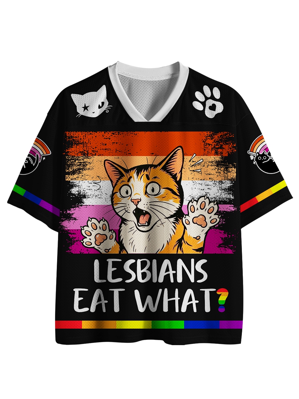 LESBIANS EAT WHAT MESH JERSEY