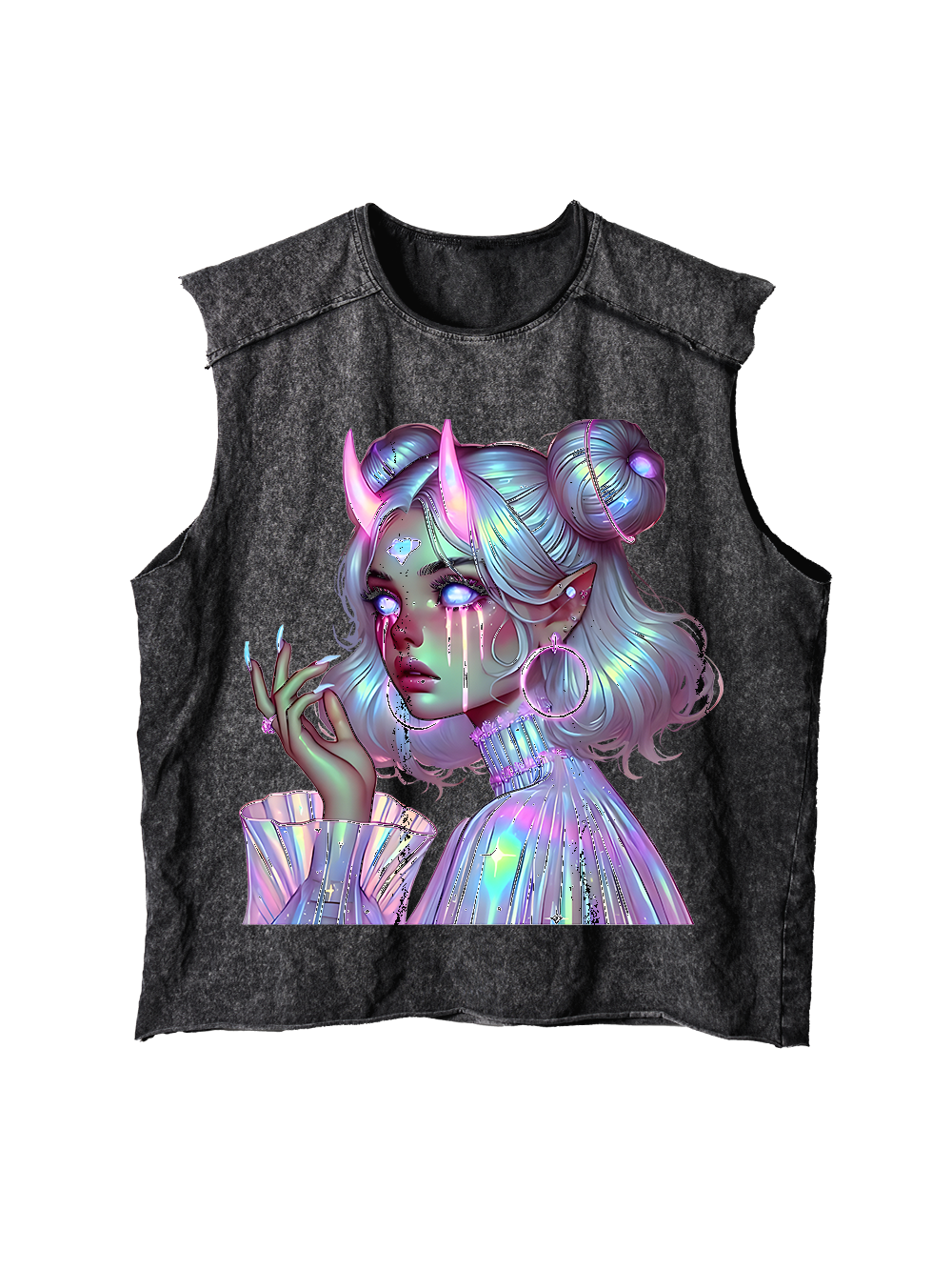 NEON DREAMSCAPE DISTRESSED TANK TOP