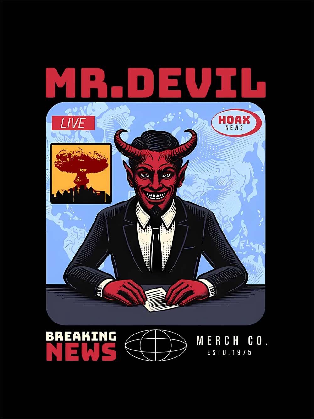 BREAKING NEWS WASHED TSHIRT