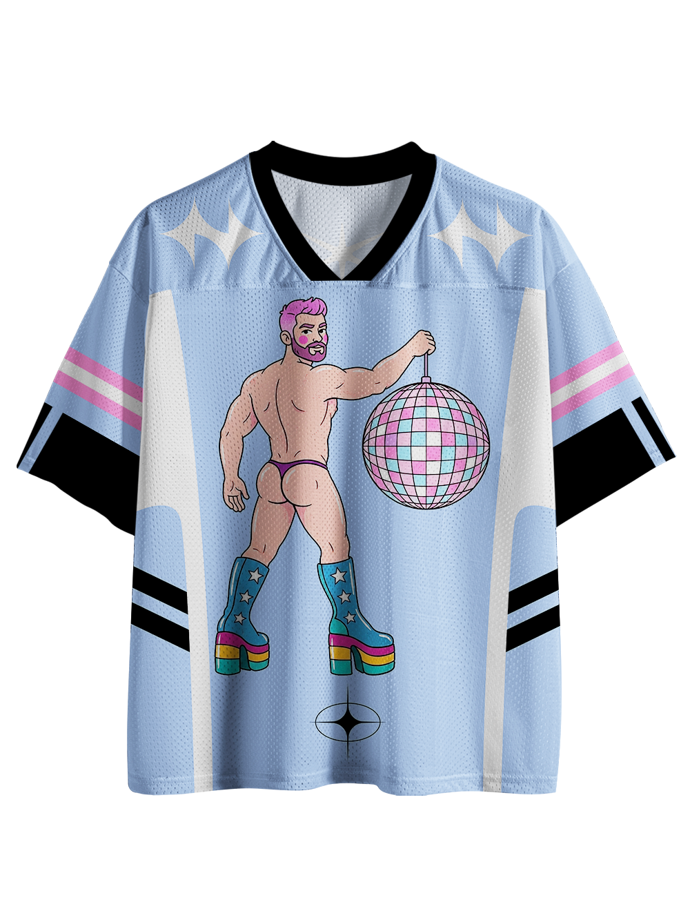 DISCO DIVA DUDE MESH JERSEY