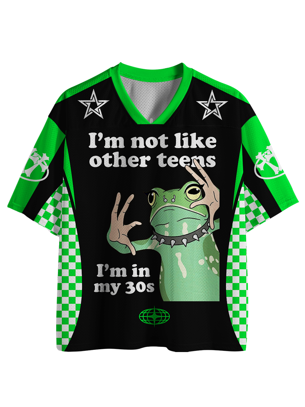 I’M NOT LIKE OTHER TEENS I’M IN MY 30S MESH JERSEY