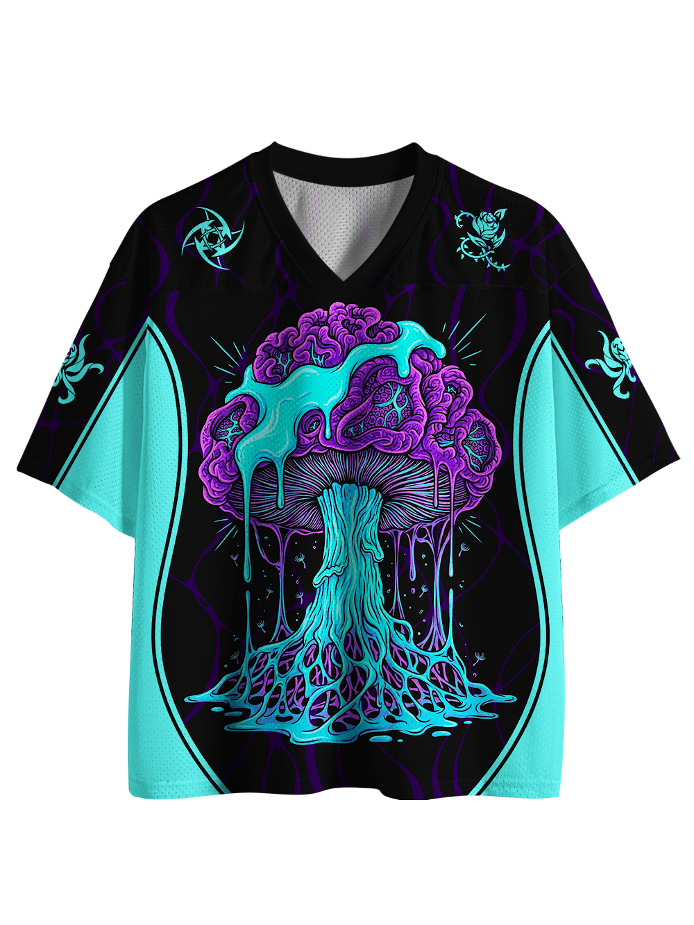 NEON MUSHROOM BRAIN MESH JERSEY