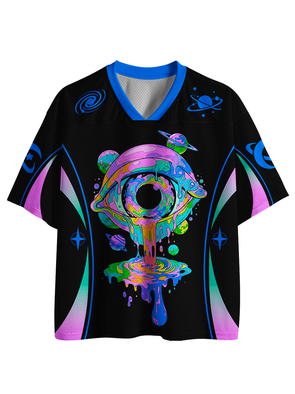 PSYCHEDELIC GALAXY EYE MESH JERSEY