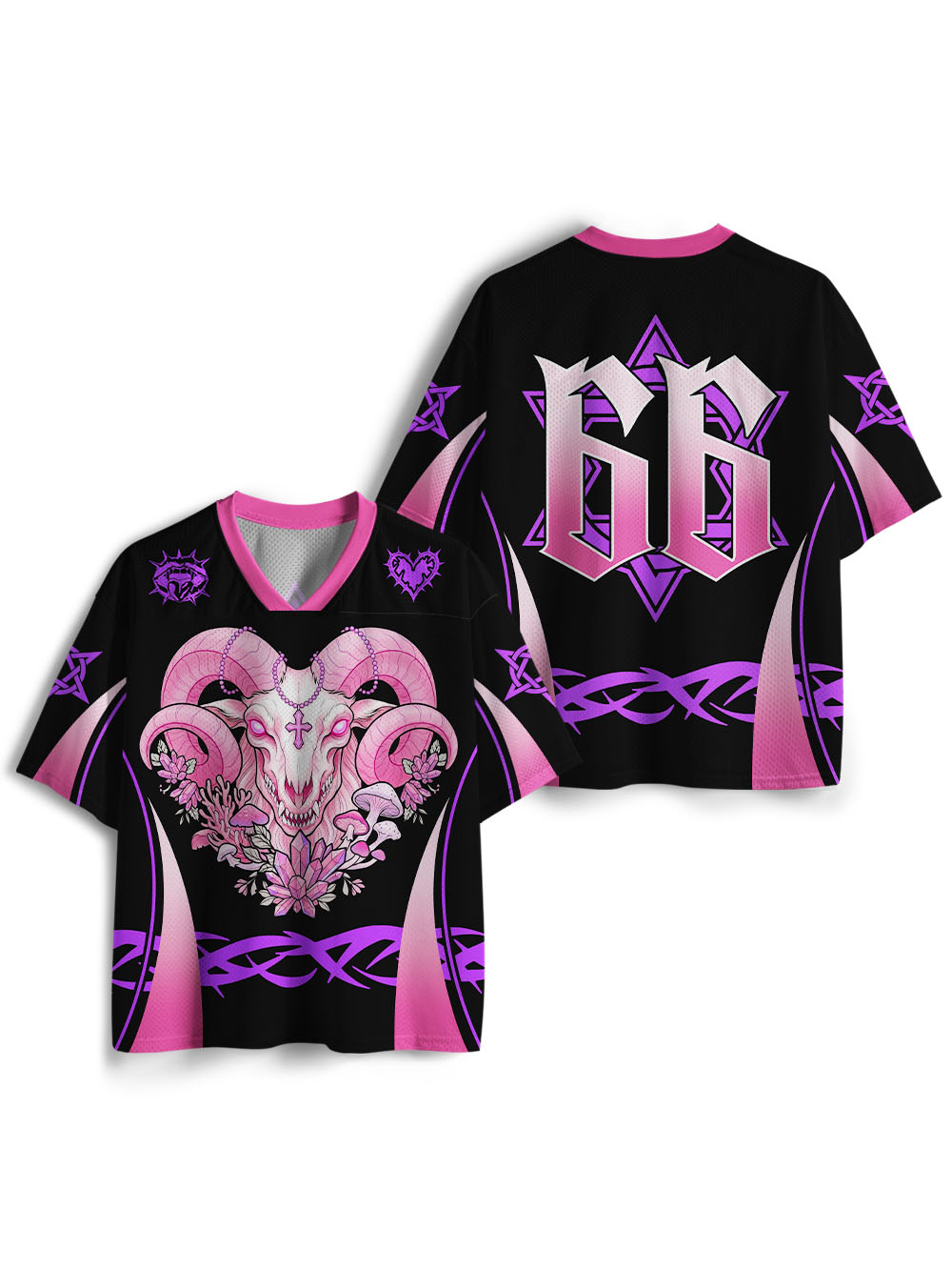 PINK OCCULT RAM MESH JERSEY