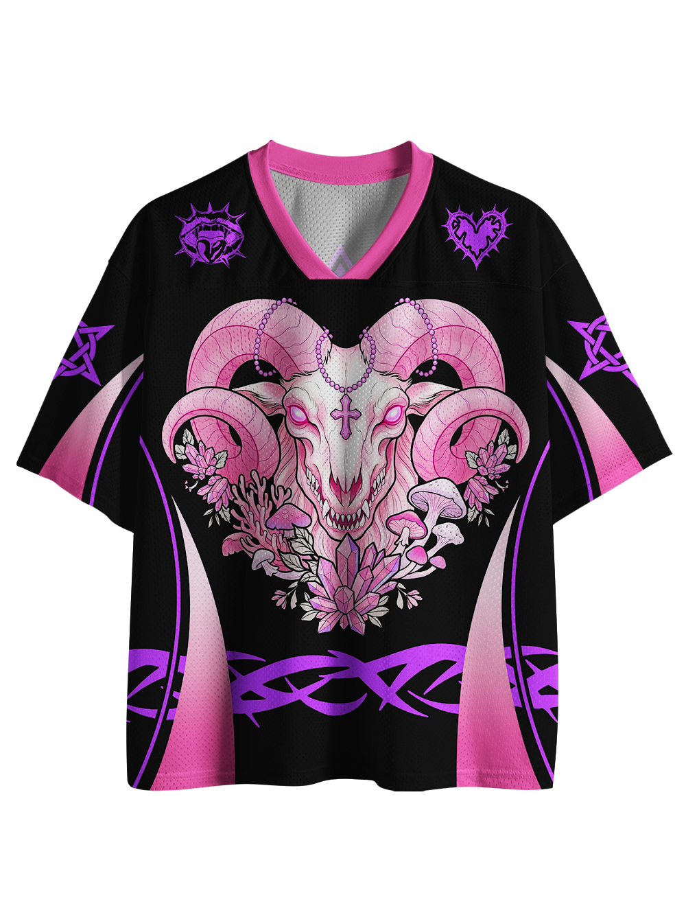 PINK OCCULT RAM MESH JERSEY