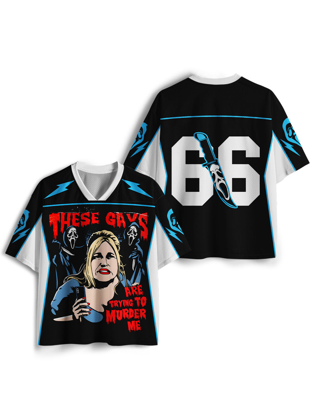 THESE GAYS ARE TRYING TO MURDER ME MESH JERSEY