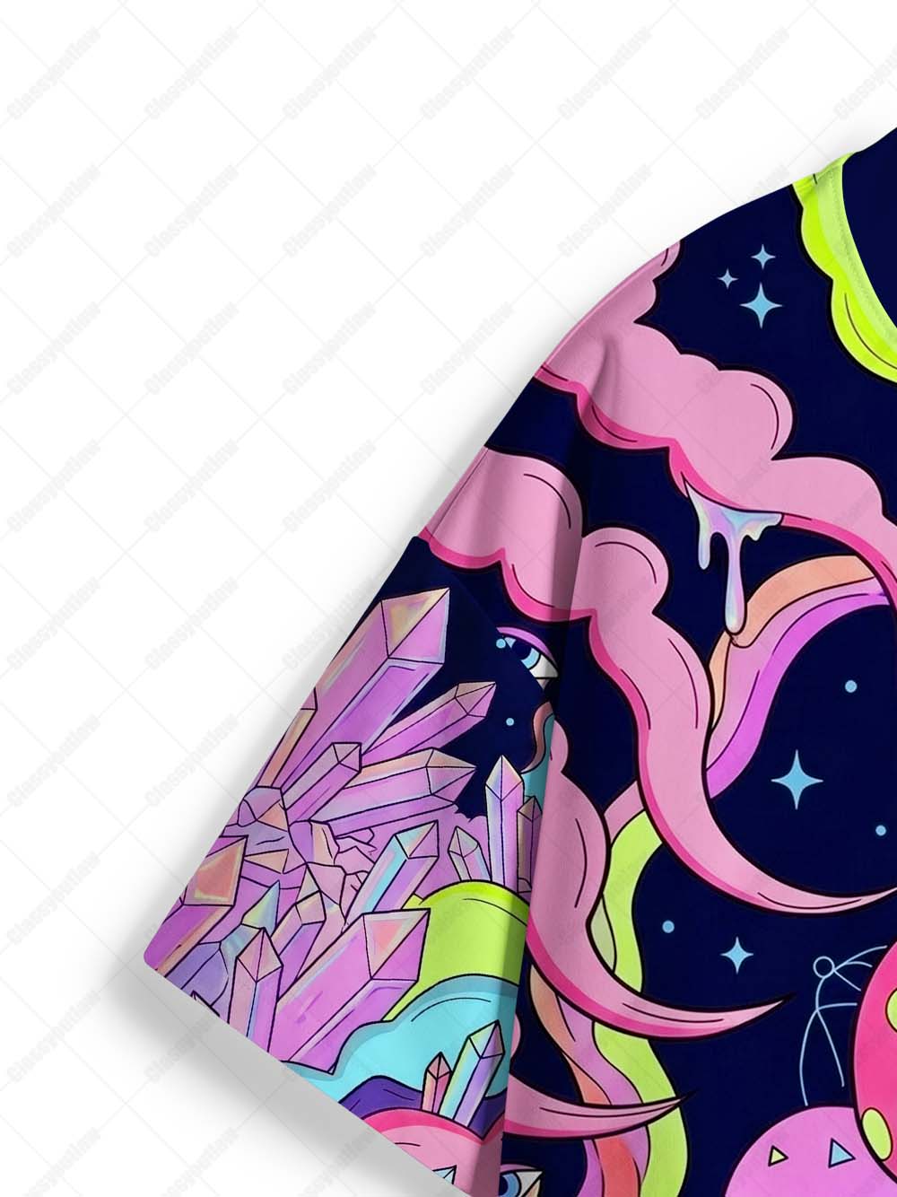 PSYCHEDELIC MUSHROOM REALMS ECO OVERSIZED GRAPHIC TEES