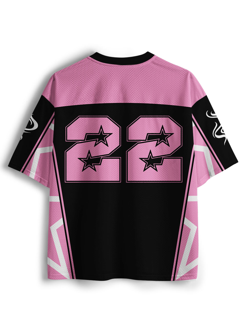 PINK SMOKING BUNNY STYLE MESH JERSEY