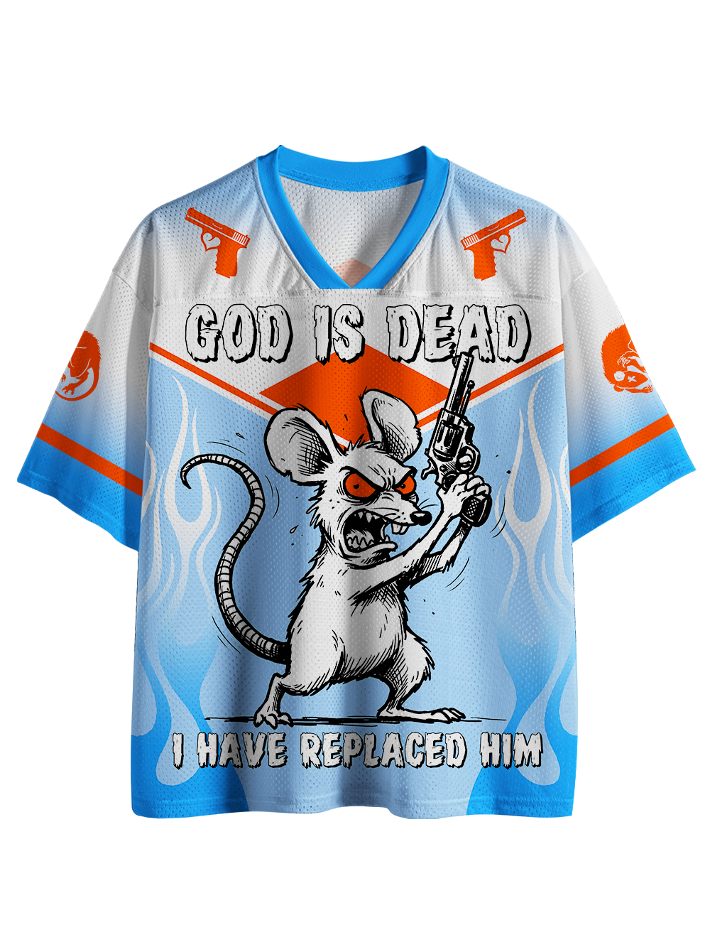 GOD IS DEAD I HAVE REPLACED HIM MESH JERSEY